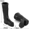 1Pair Black 1/12 Miniature Rubber Boots Dollhouse Garden AccessoriesDollhouse Accessories, Decorations view 2