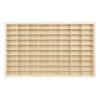 1:64 Scale Toy Car Display Case Organizer Storage, Wooden Wheel Rack Wall Mounted with 80 Compartments, Stylish Diecast Car Display Rack for Toy Car, Collectibles, Figurines (77.5x4x47cm) view 1
