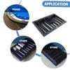 Kisangel Poker Chip Tray Small Poker Table Chips Holder Poker Chip Holder Tray Serving Poker Chip Carrier Compartments Poker Table Chip Tray Poker Chips Dealer Trays Removable Black Plastic view 2