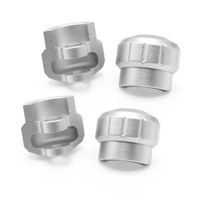 RC Car Parts Compatible with ARRMA 1/7 1/8 RC Car Upgrade Parts Accessories 4Pcs Aluminum Alloy Shock Cap Absorber Protector(Silver)