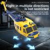 C032 UH-1 Huey Remote Control Helicopter, 1/48 Scale Flybarless RC Helicopter for Adults with Optical Flow Positioning with Altitude Hold & Optical Flow, Gift for Military Enthusiasts(Yellow) view 3