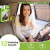 2-in-1 Baby Car Mirror with Lights & Soft Sounds, Cry Detector, Clear Night View, 360 Rotation, Shatterproof, Rear Facing Baby Car Seat Mirror with Remote Control, Perfect Baby Shower Gifts (Green) view 3