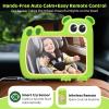 2-in-1 Baby Car Mirror with Lights & Soft Sounds, Cry Detector, Clear Night View, 360 Rotation, Shatterproof, Rear Facing Baby Car Seat Mirror with Remote Control, Perfect Baby Shower Gifts (Green) view 4
