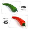 ULTECHNOVO 25pcs Simulated Chili Fake Pepper Models Decorative Props for Party and Photography view 2