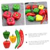 ULTECHNOVO 25pcs Simulated Chili Fake Pepper Models Decorative Props for Party and Photography view 3