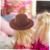 BESPORTBLE 20pcs Mini Jazz Hats for Dolls Cute Miniature Western Accessories for Pretend Play Dress up and Dollhouse Decoration Fun Mini Hats for Boys and Girls view 4