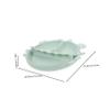 MUCKLILY Cartoon Crab Divided Boys and Girls Plate Food-Grade Silicone Toddler Dinnerware 3 Compartments Dishwasher Microwave Safe for Baby Feeding and Mealtime view 2