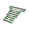 AQWBTYD RC Car Upgrade Parts for Wltoys 12429 1/12 RC Upgrades Parts Accessories Metal Front Rear Tie Rod Linkage Servo Link Steering Rod Set Modification Accessories(Green) view 2