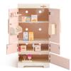ROBUD Wooden Play Fridge, Kitchen Toy Fridge Freezer Set with Ice Maker, Play Kitchen Refrigerator, Kitchen Playset Gift for Kids & Toddlers, Age 3+ (Pink) view 3