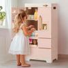 ROBUD Wooden Play Fridge, Kitchen Toy Fridge Freezer Set with Ice Maker, Play Kitchen Refrigerator, Kitchen Playset Gift for Kids & Toddlers, Age 3+ (Pink) view 4