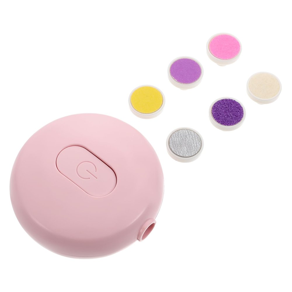 Baby Electric Nail Care Trimmer Set with Replacement Heads, Pink