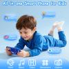Kids Toys Smart Phone, 3.97" Touchscreen, Dual Camera with Stickers, 220+ Educational Puzzle Games, Toddler Learning Toys with Parental Control, Birthday Gifts for Kids Age 3-12 view 4