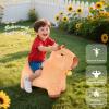 SuzziPals Bouncy Capybara Hopper Toys, Inflatable Ride on Toy with Plush Cover, Indoor & Outdoor Hopping Bouncing Animals for Toddlers Kids Adults, Capybara Stuffed Animal Hopping Toddler Gifts view 3