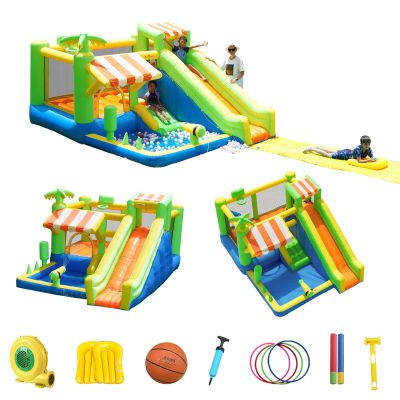 SunSports Inflatable Water Park, Bounce House, Water Bounce House, Indoor Bounce House for Kids 3-6, Jump House,Bouncy Castle with Blower