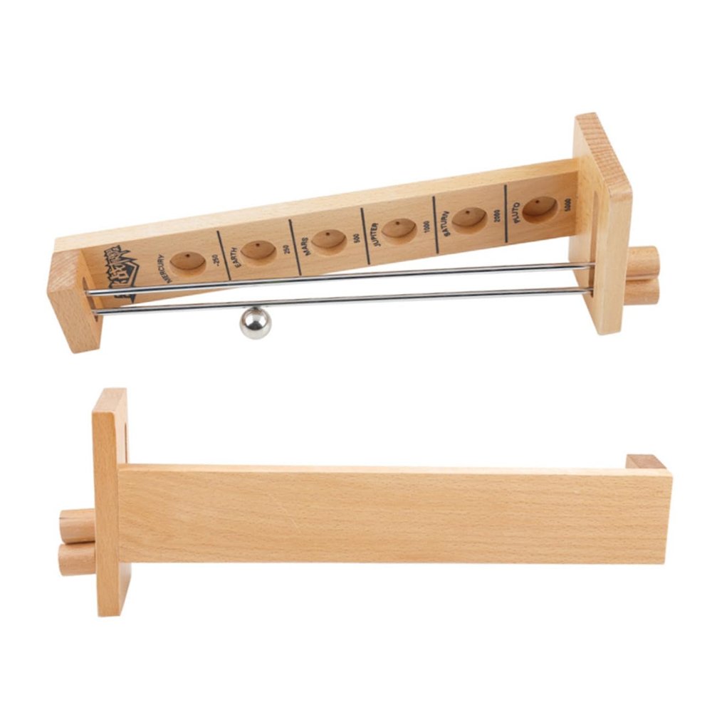 Toddmomy 1pc Clamping Steel Ball Toy Educational Wooden Hand-Eye Coordination Trainer for Boys and Girls Intelligence Game to Enhance Balance and Sensory Skills