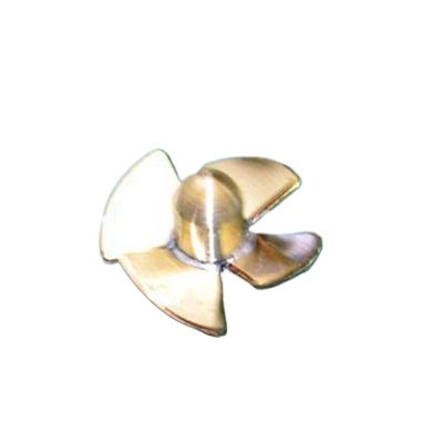 12mm Brass 4-Blade Propeller for RC Model Boats 2mm Shaft Hole CW Or CCW Rotation Scale Ship DIY Upgrade Part(CCW)