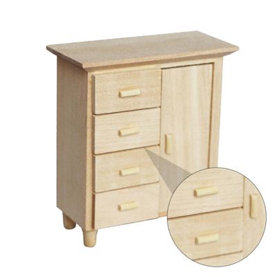 Abaodam 1pc Mini Cabinet Furniture Model Sideboard for Dollhouse Decoration Natural Adornment for Miniature Displays and Creative Crafts