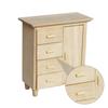 Abaodam 1pc Mini Cabinet Furniture Model Sideboard for Dollhouse Decoration Natural Adornment for Miniature Displays and Creative Crafts view 1
