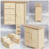 Abaodam 1pc Mini Cabinet Furniture Model Sideboard for Dollhouse Decoration Natural Adornment for Miniature Displays and Creative Crafts view 4