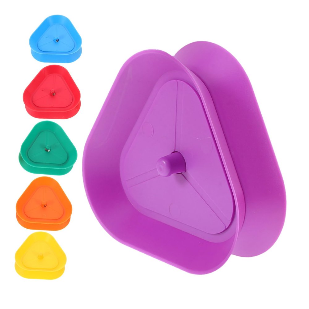 TOYANDONA 6pcs Triangle Handheld Card Holders for Boys and Girls Effortless Plastic Card Clipper for and Parties Lightweight and Design
