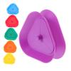 TOYANDONA 6pcs Triangle Handheld Card Holders for Boys and Girls Effortless Plastic Card Clipper for and Parties Lightweight and Design view 1