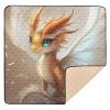 Flradish Dragon Baby Play Mat, Waterproof & Non-Slip Playpen Mat 50" X 50" Soft Foldable Crawling Mat Playing for Infants and Toddlers view 1