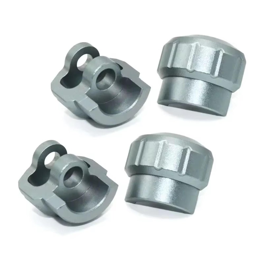RC Car Parts Compatible with ARRMA 1/7 1/8 RC Car Upgrade Parts Accessories 4Pcs Aluminum Alloy Shock Cap Absorber Protector(Gray)
