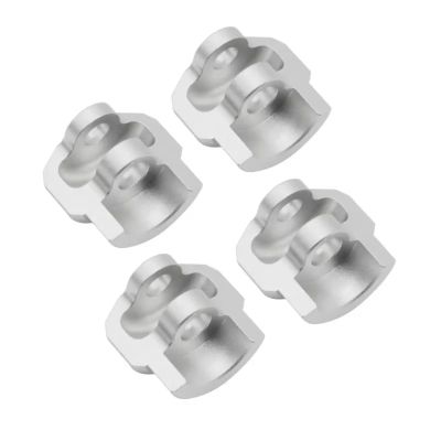 for Arrma 1/7 1/8 4PCS Aluminum Alloy Shock Cap Absorber Protector RC Car Upgrade Parts Accessories Replacement Parts RC Car Parts(Silver)