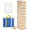Orizliztion Tumbling Tower Game,Outdoor Games for Adults & Families, Over 3.3 FT 60 PCS Premiun Wooden Stacking Games with Carry Bag Stacking Toys for Backyard, Lawn, Party, Camping view 1