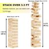 Orizliztion Tumbling Tower Game,Outdoor Games for Adults & Families, Over 3.3 FT 60 PCS Premiun Wooden Stacking Games with Carry Bag Stacking Toys for Backyard, Lawn, Party, Camping view 2