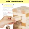 Orizliztion Tumbling Tower Game,Outdoor Games for Adults & Families, Over 3.3 FT 60 PCS Premiun Wooden Stacking Games with Carry Bag Stacking Toys for Backyard, Lawn, Party, Camping view 4