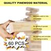 Orizliztion Tumbling Tower Game,Outdoor Games for Adults & Families, 4.3 FT 60 PCS Premiun Wooden Blocks Stacking Games with Carry Bag Stacking Toys for Backyard, Lawn, Party, Camping view 3