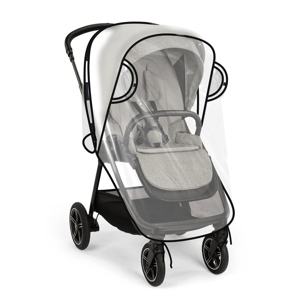 Rain Cover Compatible with Nuna Stroller - Waterproof Stroller Rain Cover, Windproof Travel Weather Shield, Durable Protect from Dust and Snow with Breathable, Travel Strollers Accessories