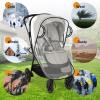 Rain Cover Compatible with Nuna Stroller - Waterproof Stroller Rain Cover, Windproof Travel Weather Shield, Durable Protect from Dust and Snow with Breathable, Travel Strollers Accessories view 4