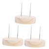 OUNONA Sturdy Wooden Doll Display Brackets 3pcs for Clay Dolls Portable Space-saving view 1