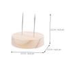 OUNONA Sturdy Wooden Doll Display Brackets 3pcs for Clay Dolls Portable Space-saving view 2