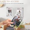 16" Acrylic 3-Card Display Frame Wall Mounted, For Trading Cards, PSA Graded Cards, Sports Cards, Baseball Cards, Mini Pictures, Photos, and Stickers (within 5.4"x3.3")  Ideal for Home, Office, Gifts view 4