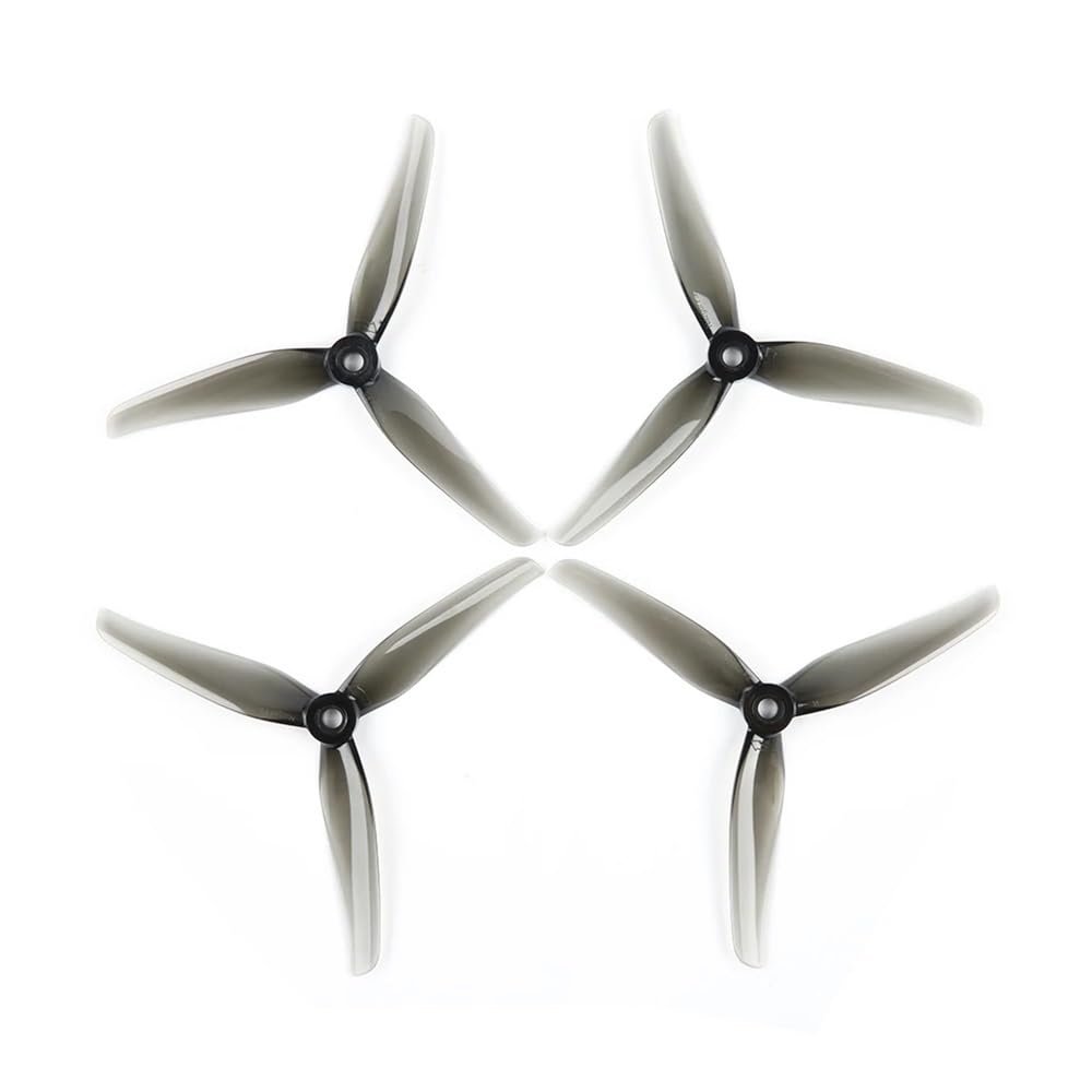 20pcs/10 Pairs For F5 5 Inch 3 Impeller Propellers With 5mm Mounting Holes, FPV Drone Parts(Crystal grey)