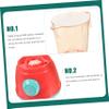 VANZACK Boy Girl Miniature Juicer Toy Safe Simulation Kitchen Appliance for Creative Play Skills Logical Thinking for Indoor and Outdoor Fun view 4
