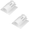 TYXTTGY 1 Pair Motor Seat Fixed Cover Mount for 131/716/8520/1020 Hollow Cup Brush Motor - 2 Channel Airplane Drone Part(White For 716 Motor) view 1