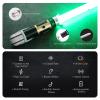 DAMIENSABER RGB V3 Heavy Dueling Light Saber, Motion Control 16 Sound Fonts Smooth Swing Light Sabers, Infinite Color Changing Light Saber, Original Design Premium Saber Metal Hilt 72cm/28in Blade view 2