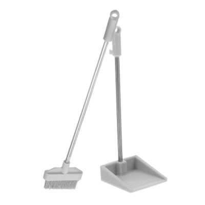 Homoyoyo Miniature Cleaning Tools Mini Brush and Dustpan Broom for Dollhouse Soft Bristle Brush Desktop Decor Mini Broom Ornament