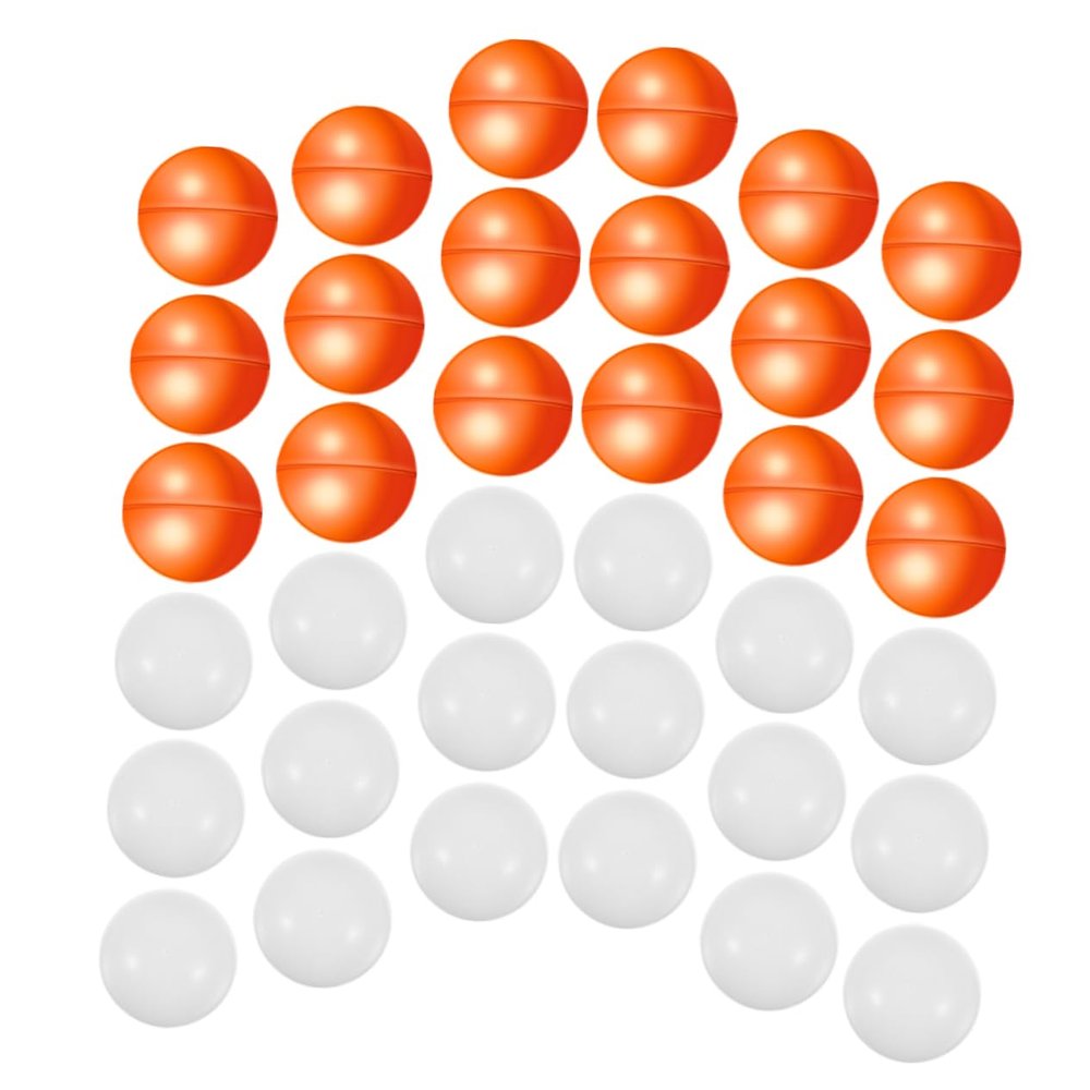 Vaguelly 50pcs Openable Raffle for Lottery Games Plastic Lottery for Events Parties and Celebrations Fillable Game Props Orange and White