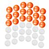 Vaguelly 50pcs Openable Raffle for Lottery Games Plastic Lottery for Events Parties and Celebrations Fillable Game Props Orange and White view 1