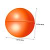 Vaguelly 50pcs Openable Raffle for Lottery Games Plastic Lottery for Events Parties and Celebrations Fillable Game Props Orange and White view 2