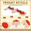 RoundFunny 3 Pcs Wooden Train Track Expansion Set Wooden Train Accessories 8 Way Wood Track Turntable, Forked Rails and Wood T Train Track Compatible with Most Railroad for Table Tabletop Activities view 3