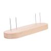 Angoily Wooden Base Crochet Doll Stand with Stable Support for Needle Felting and Displaying Crochet Figures Compact Design Suitable for Showcasing Multiple Dolls view 1