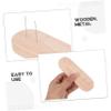 Angoily Wooden Base Crochet Doll Stand with Stable Support for Needle Felting and Displaying Crochet Figures Compact Design Suitable for Showcasing Multiple Dolls view 3