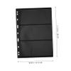 Zerodeko 10pcs Double-sided Stamp Album Inserts Standard Pages Three Rows for Collectors for Stamp Storage and Organization view 2