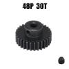 5pcs 48DP 3.175mm 16T-30T Optional Black Steel Metal Pinion Motor Gears for 1/10 Axial Scx10 RC Model Car Motor(48DP 16T-20T) view 4